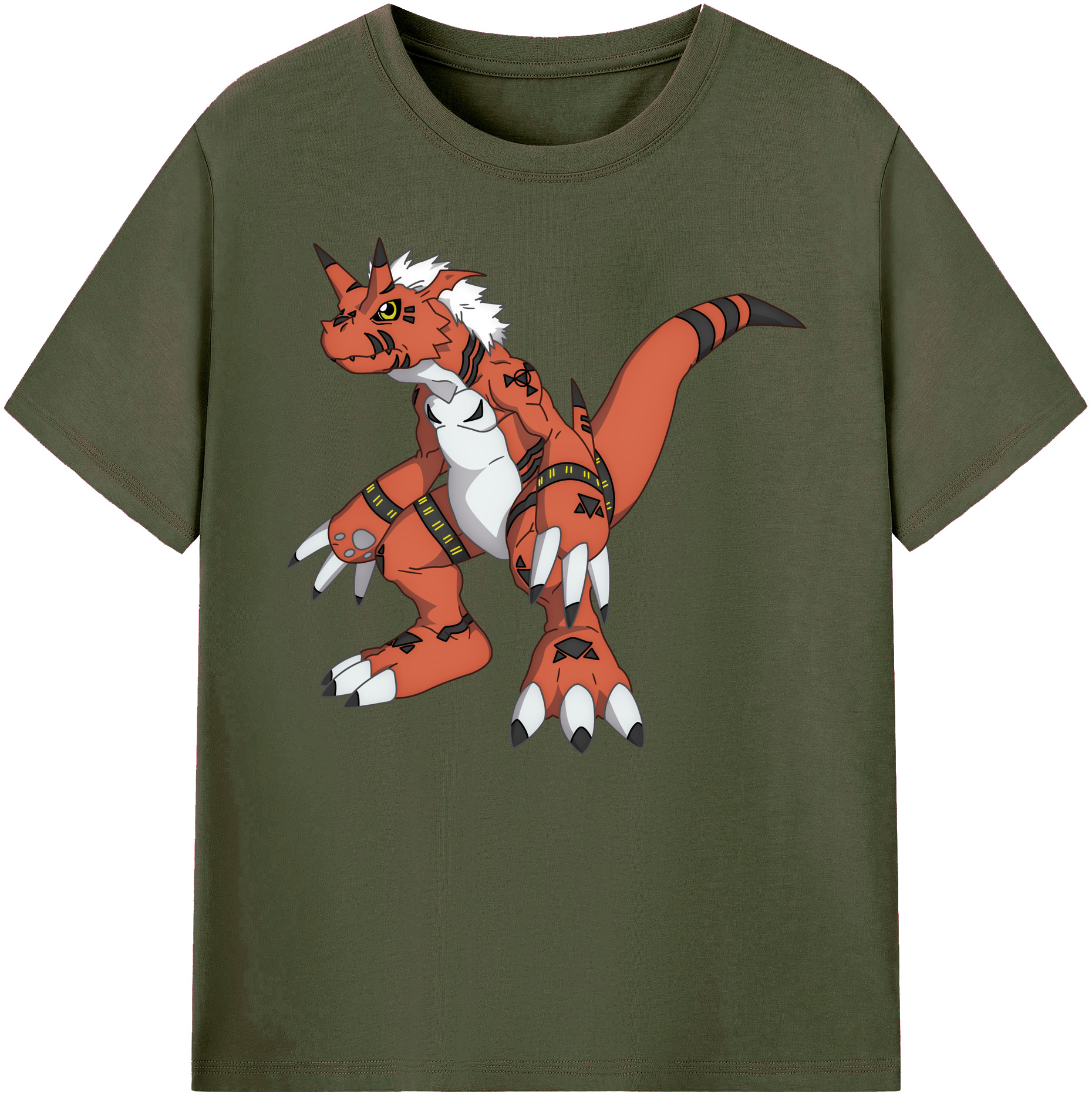 （画像用） Digimon デジタルモンスター/デジモン 綿100％ メンズ半袖Tシャツ｜肌触りやわらか＆通気性